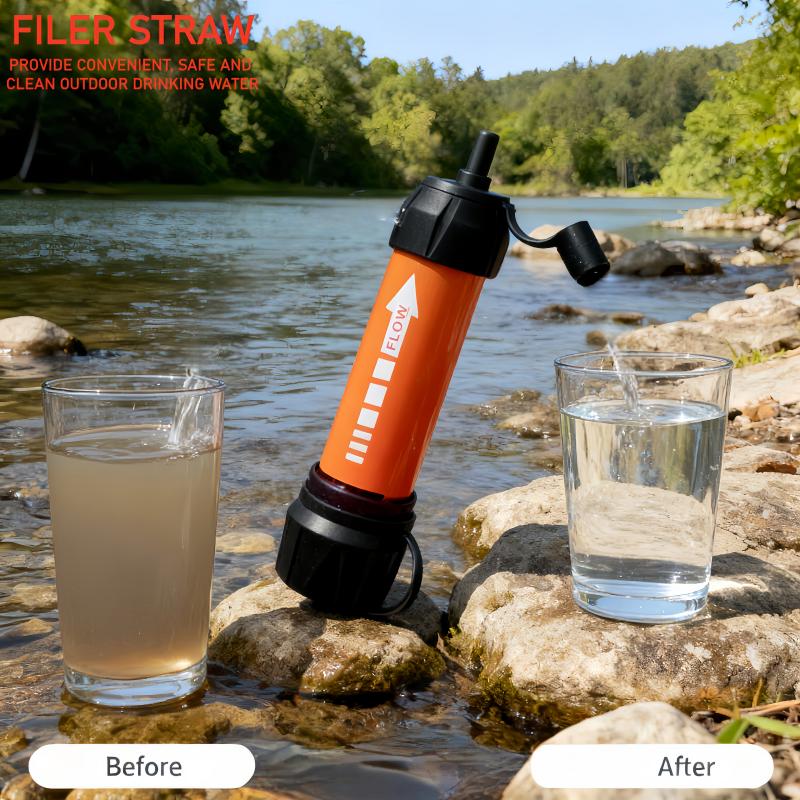 Water Purification Straw - منقي مياه محمول للطوارئ للمشي لمسافات