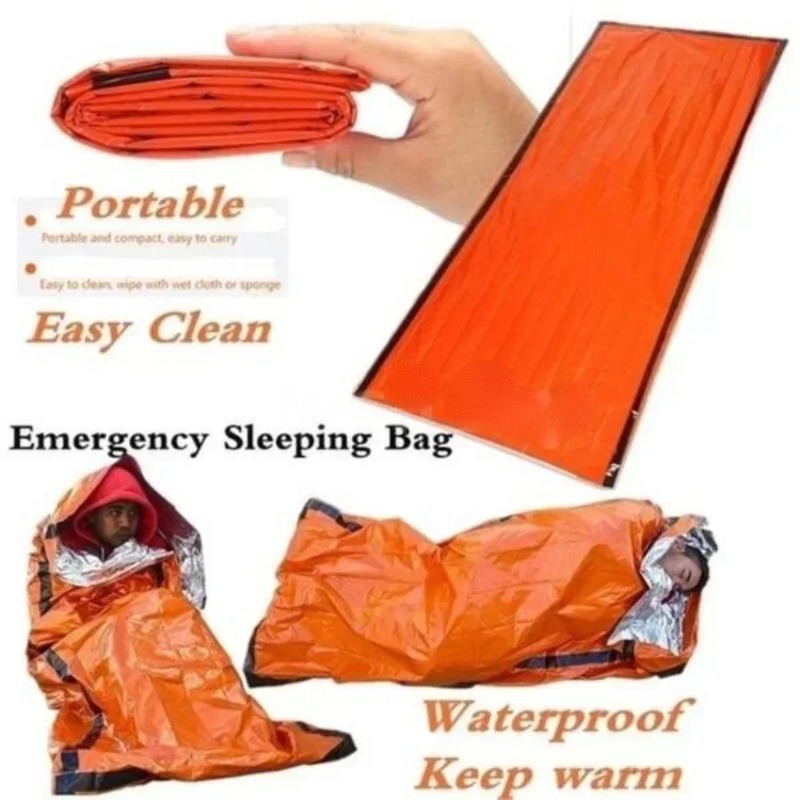 Survival Blanket Reflective - بطانية طوارئ عازلة من البولي إيثيلين،