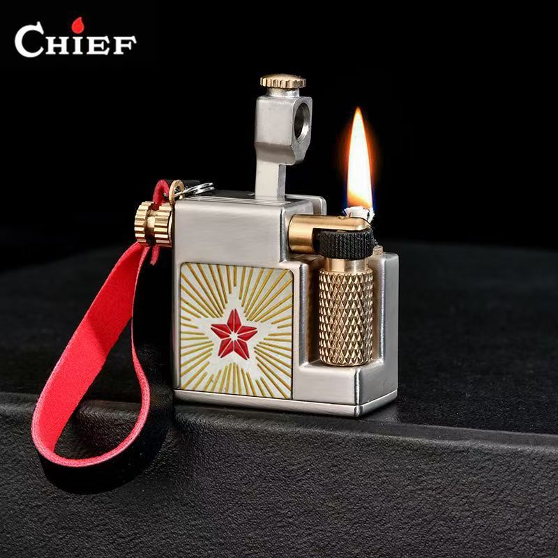 Fire Starting Kit - ولاعة CHIEF 715 ميني مربعة الشكل
