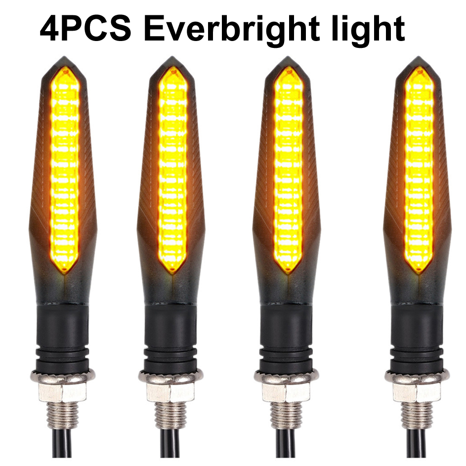 Sos Light Strobe - 4 قطع إشارات انعطاف LED للدراجات