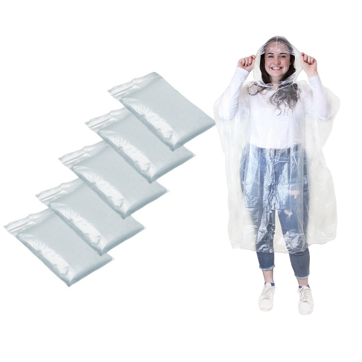 Emergency Poncho Rain - معطف واق من المطر مضاد للماء