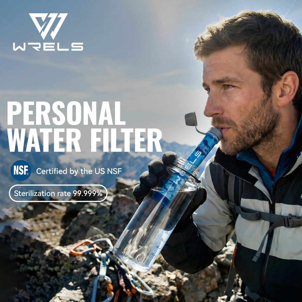 Water Purification Straw - مجموعة فلتر مياه محمولة للاستخدام الخارجي