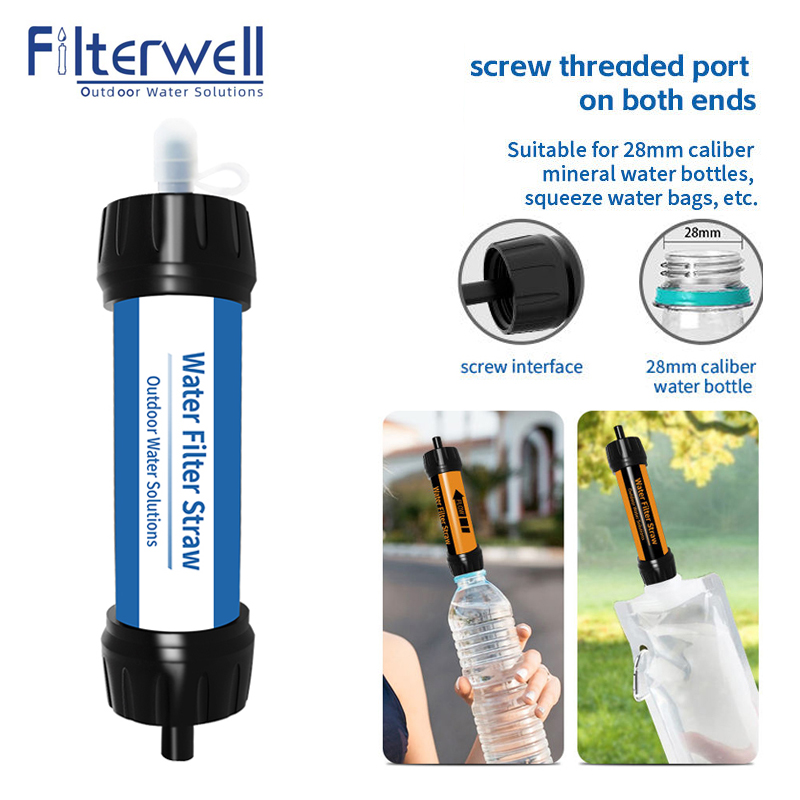 Filterwell القش المياه التخييم - مراجعة Water Purification Straw وسعره
