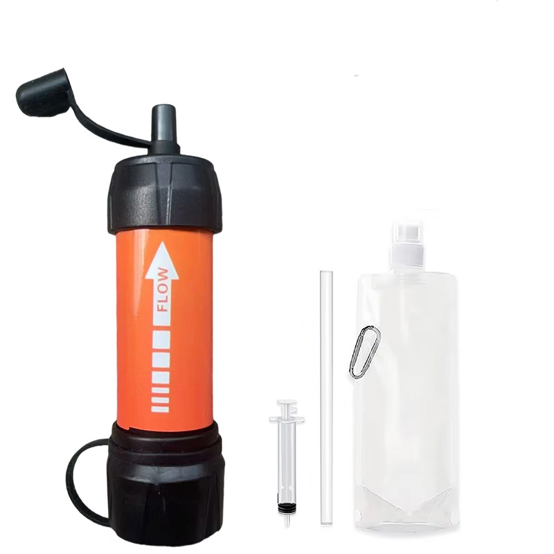 فلتر مياه محمول خارجي للمشي لم - مراجعة Water Purification Straw وسعره