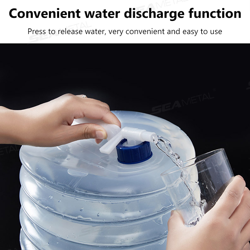 دلو سيارة قابل للطي من سيميتال - مراجعة Water Bag Collapsible وسعره