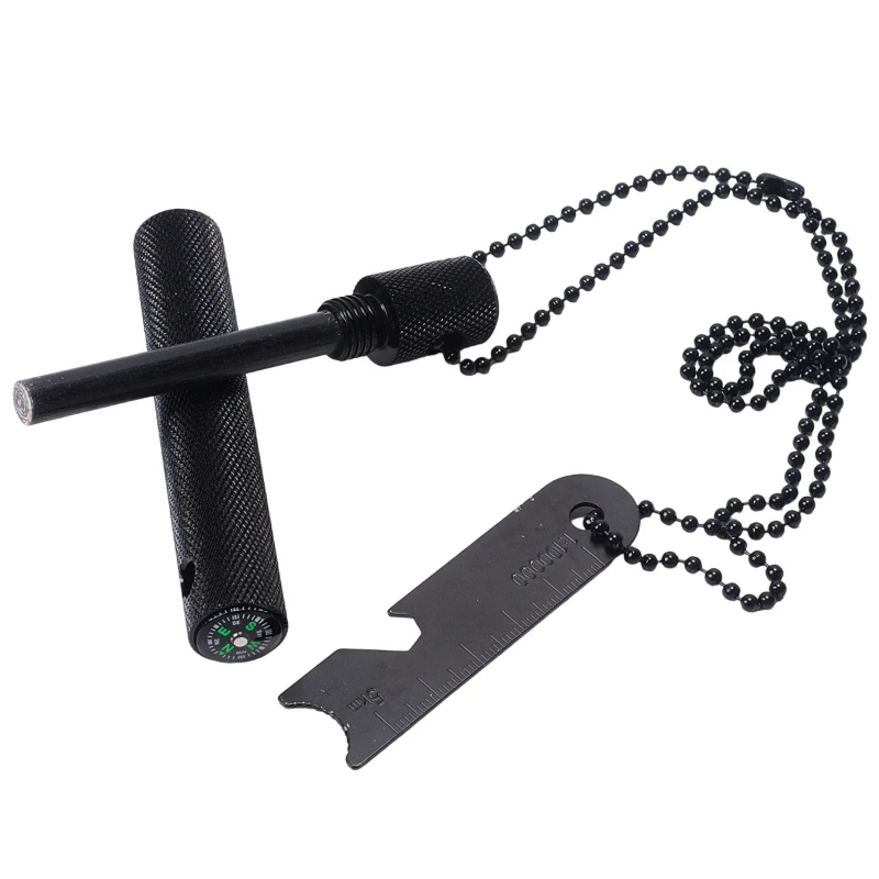 قضيب مغنيسيوم مع بوصلة - حجر إ - مراجعة Magnesium Fire Starter وسعره